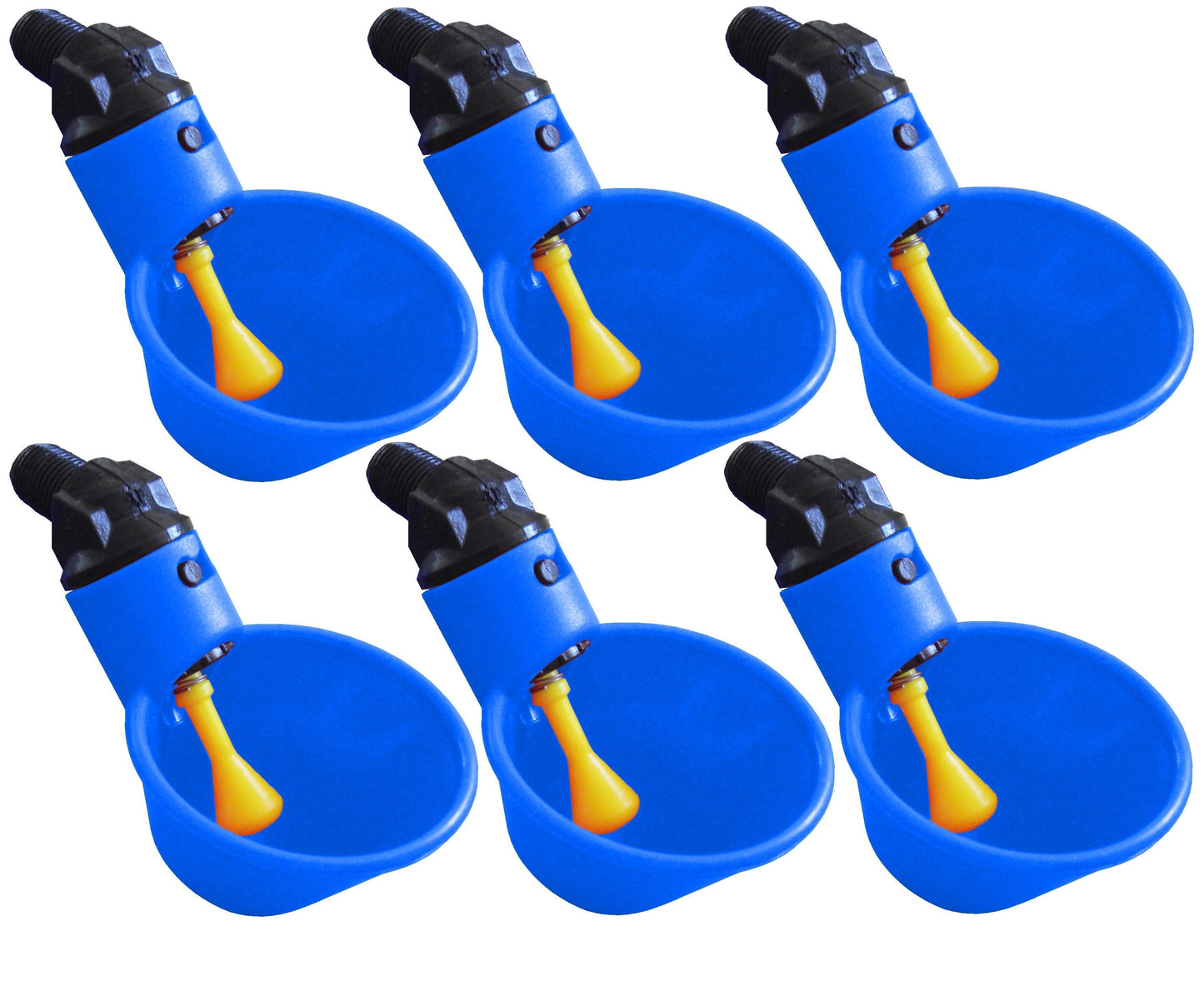Premium Blue Automatic Cup Style Poultry Chicken Drinkers - Bird Keeping Supplies for Quail Enthusiasts