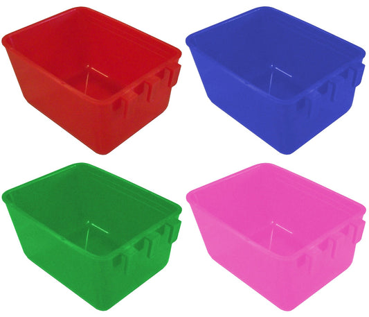 Premium 12oz Cage Cups Square Feeders or Water Drinkers, Treats - Bird Keeping Supplies for Quail Enthusiasts