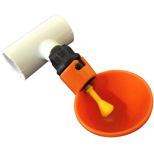 Automatic poultry chicken drinker cup & 1/2" PVC Tee