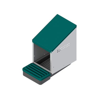 EggHouse Galvanized Nesting Box (Up to 10 Birds)