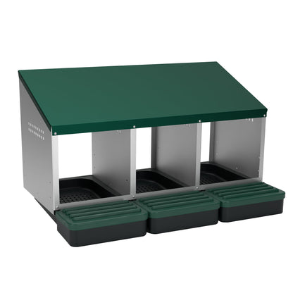 EggHouse Galvanized Nesting Box (Up to 30 Birds)