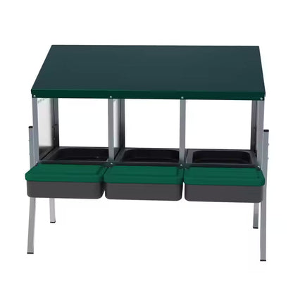 EggHouse Galvanized Nesting Box (Up to 30 Birds)