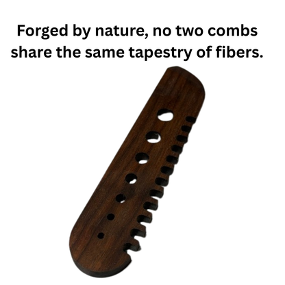 Premium Herb Comb made from Walnut Wood - Quail Gifts for Quail Enthusiasts