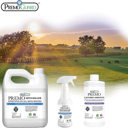 Mite Killer Spray 32 oz | Natural & Non-Toxic | Premo Guard