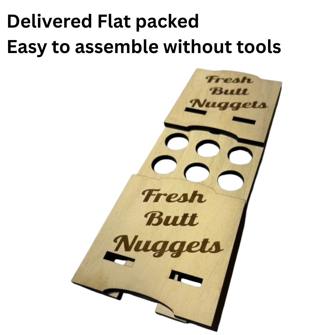 Premium Counter Top Quail Egg Holder - Fresh Butt Nuggets - Quail Gifts for Quail Enthusiasts