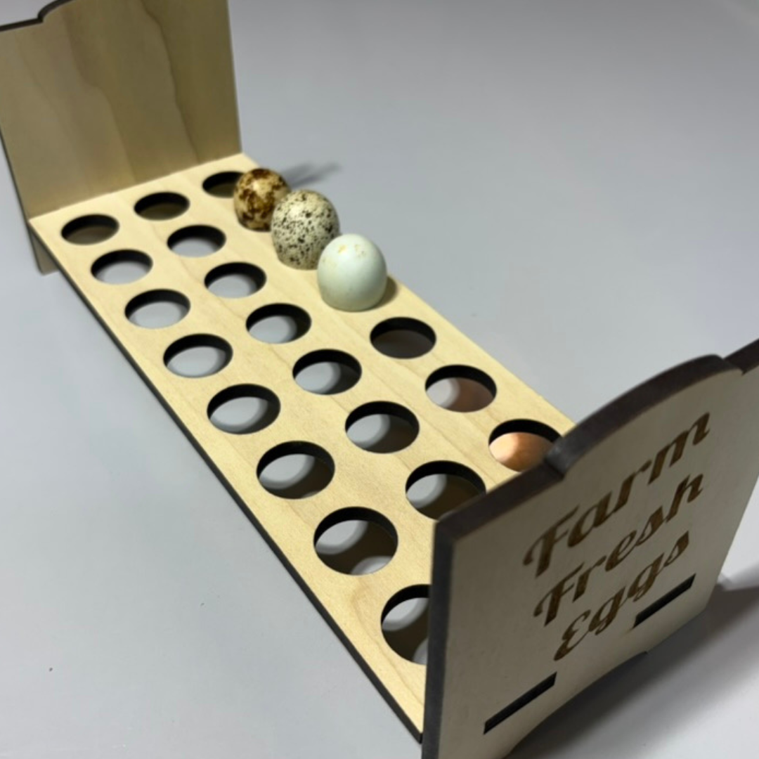 Premium Counter Top Quail Egg Holder - Fresh Quail Eggs - Quail Gifts for Quail Enthusiasts