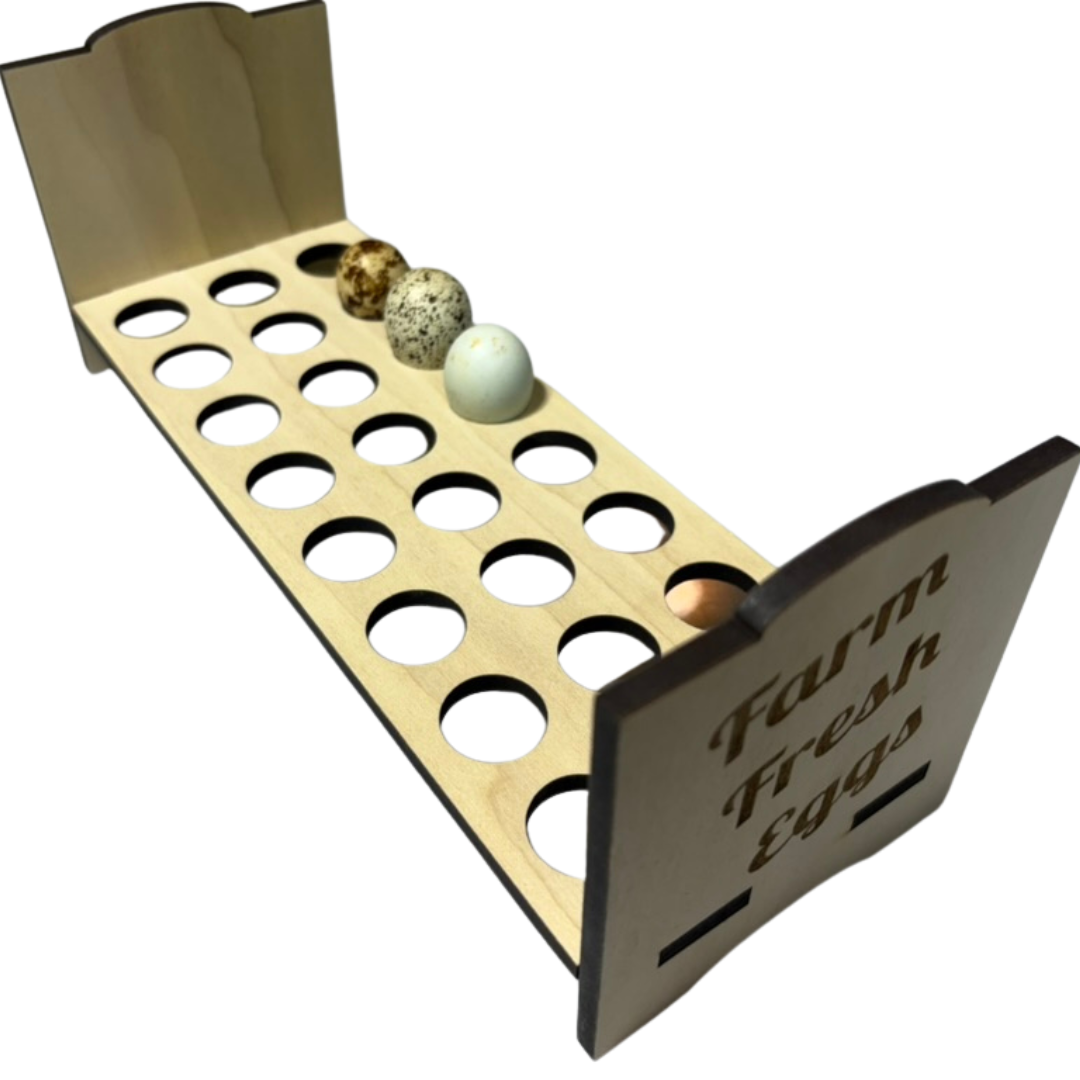 Premium Counter Top Quail Egg Holder - Fresh Quail Eggs - Quail Gifts for Quail Enthusiasts