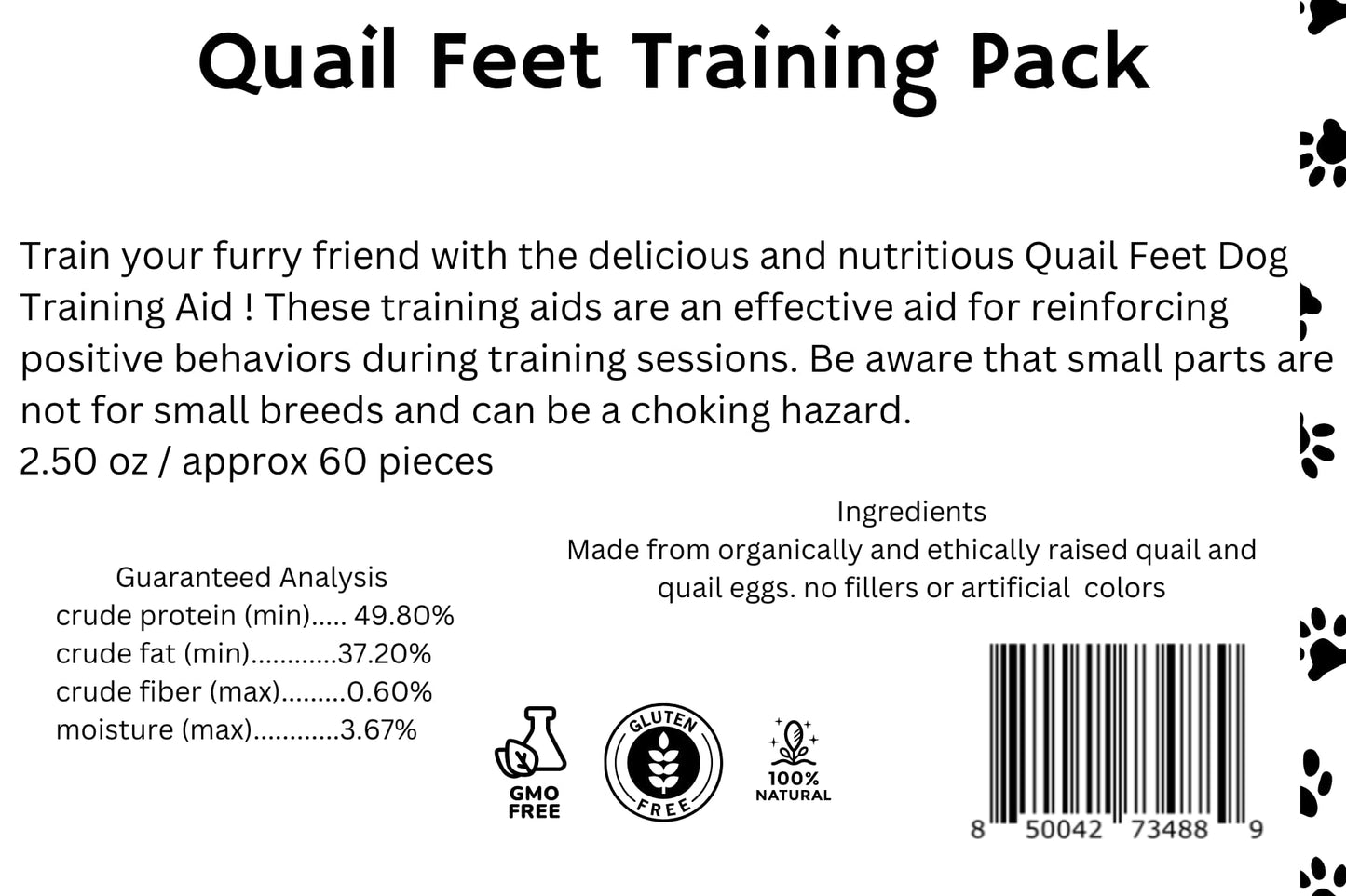 Quail Feet Training Pack