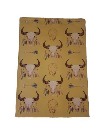 Premium Boho Bull Western Poly Mailers Size 10x13 Colorful Shipping Bags - Packaging Materials for Quail Enthusiasts