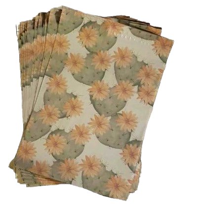 Premium Cactus Blossoms Poly Mailers Size 10x13 Colorful Shipping Bags - Packaging Materials for Quail Enthusiasts