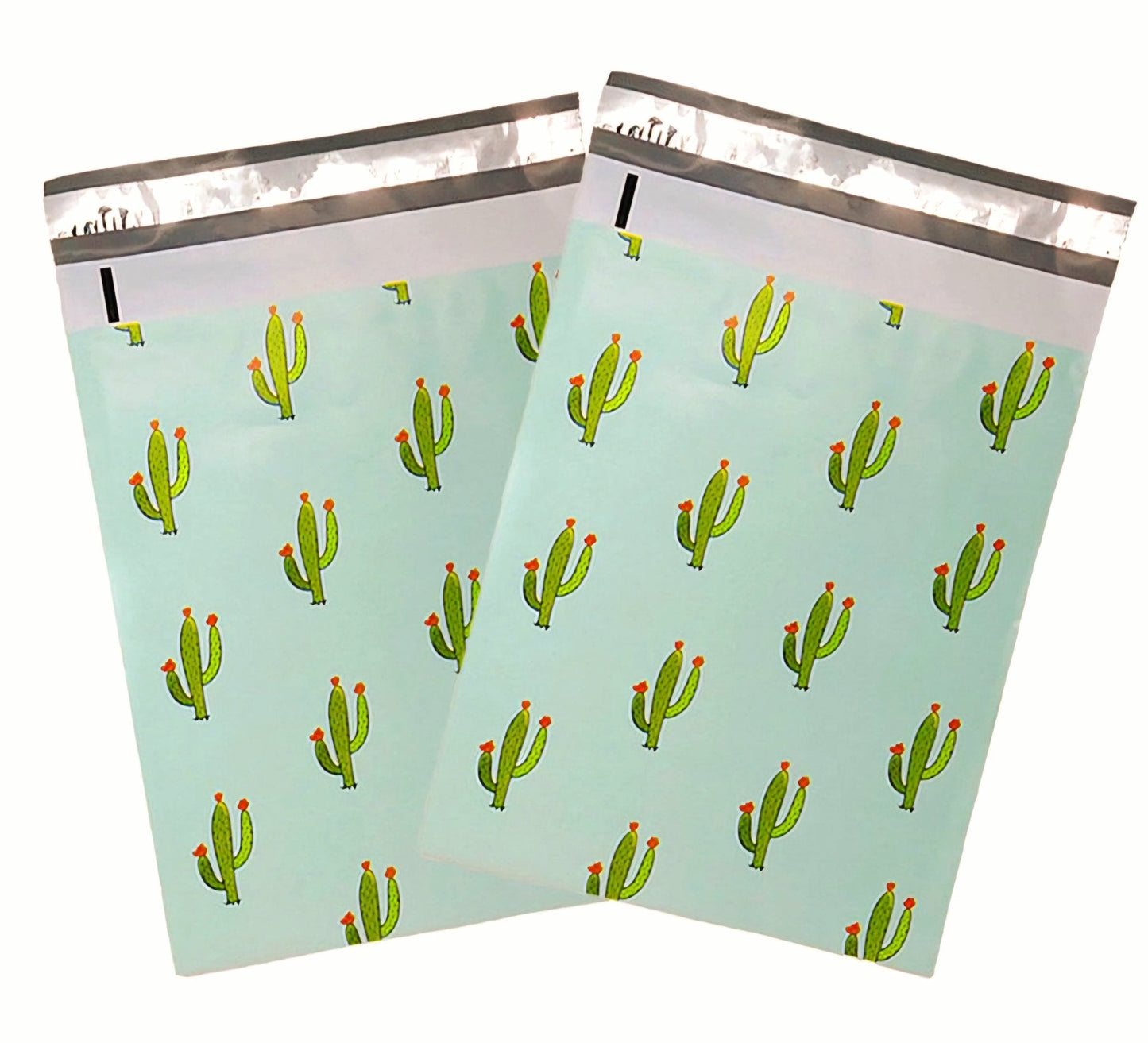 Premium Cactus Mint Poly Mailers Size 6x9 Shipping Bags - Packaging Materials for Quail Enthusiasts
