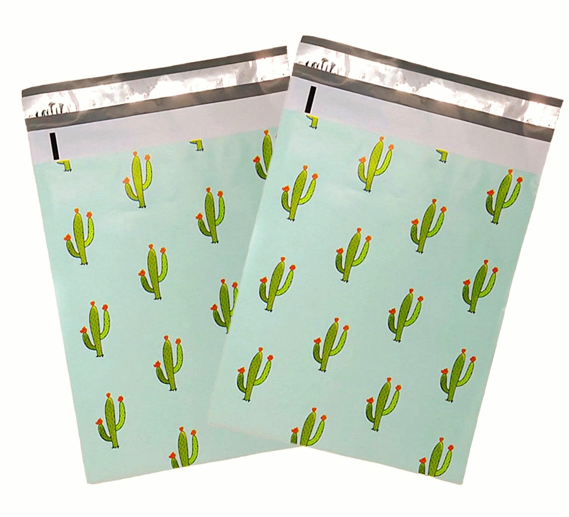 Premium Cactus Mint Poly Mailers Size 6x9 Shipping Bags - Packaging Materials for Quail Enthusiasts