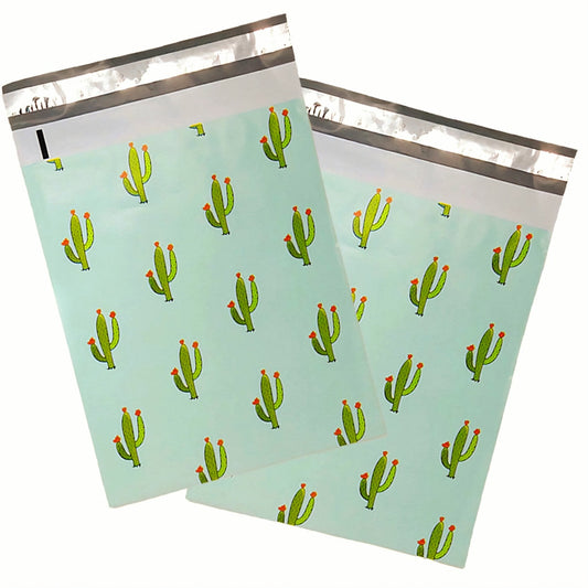 Premium Cactus Mint Poly Mailers Size 6x9 Shipping Bags - Packaging Materials for Quail Enthusiasts