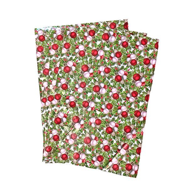 Premium Christmas Ornament Red Green Poly Mailers Size 10x13 Shipping Bags - Packaging Materials for Quail Enthusiasts