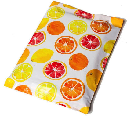 Premium Citrus Orange Poly Mailers Size 10x13 Colorful Shipping Bags - Packaging Materials for Quail Enthusiasts