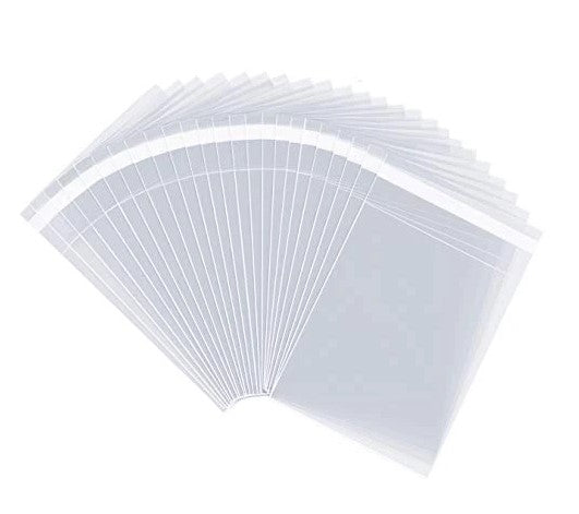 Premium Clear Self Seal Cello Bags Size 10x13 Cellophane Packaging Supplies 100 Pack - Packaging Materials for Quail Enthusiasts