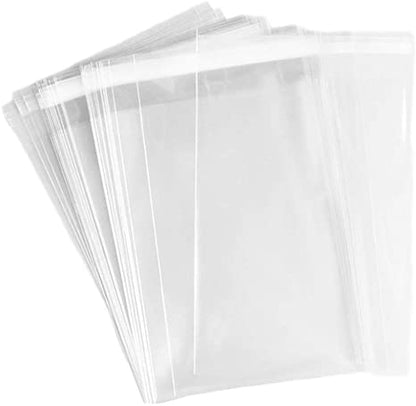 Premium Clear Self Seal Cello Bags Size 10x13 Cellophane Packaging Supplies 100 Pack - Packaging Materials for Quail Enthusiasts