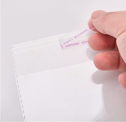 Premium Clear Self Seal Cello Bags Size 10x13 Cellophane Packaging Supplies 100 Pack - Packaging Materials for Quail Enthusiasts
