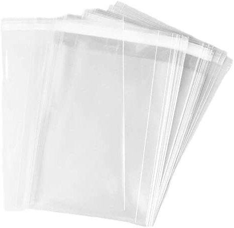 Premium Clear Self Seal Cello Bags Size 10x13 Cellophane Packaging Supplies 100 Pack - Packaging Materials for Quail Enthusiasts