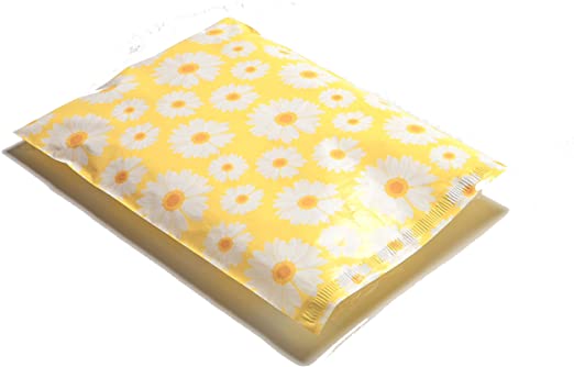 Premium Daisy Flowers Poly Mailers Size 10x13 Colorful Shipping Bags - Packaging Materials for Quail Enthusiasts