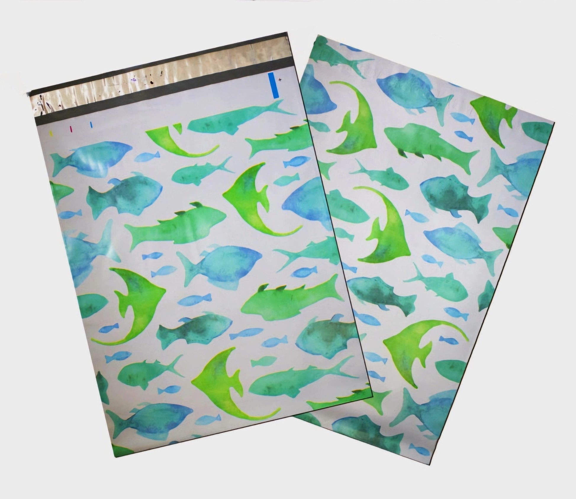 Premium Fish Poly Mailers Size 10x13 Colorful Shipping Bags - Packaging Materials for Quail Enthusiasts