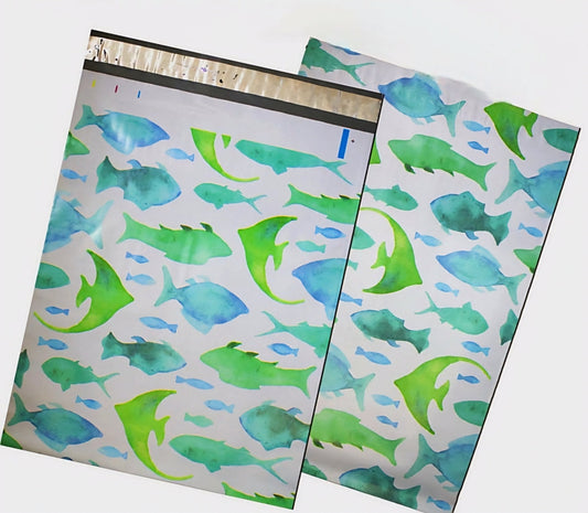 Premium Fish Poly Mailers Size 10x13 Colorful Shipping Bags - Packaging Materials for Quail Enthusiasts