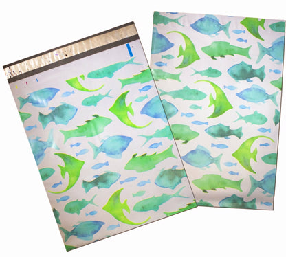 Premium Fish Poly Mailers Size 10x13 Colorful Shipping Bags - Packaging Materials for Quail Enthusiasts