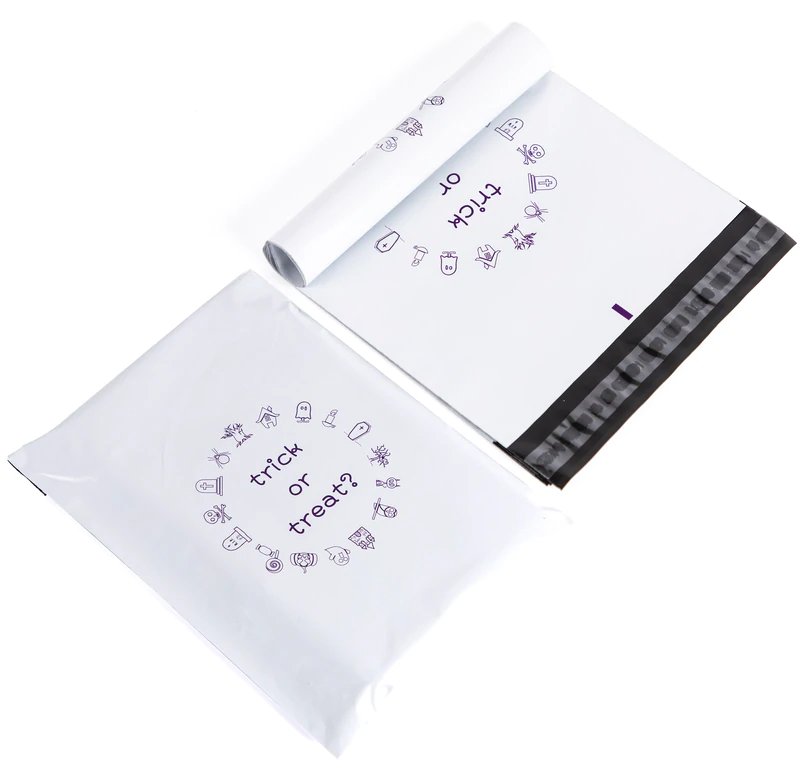 Premium Halloween Poly Mailers Trick or Treat Size 10x13 Shipping Bags - Packaging Materials for Quail Enthusiasts