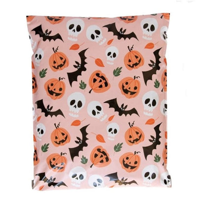 Halloween Pumpkin Poly Mailers Size 10x13 Colorful Shipping Bags