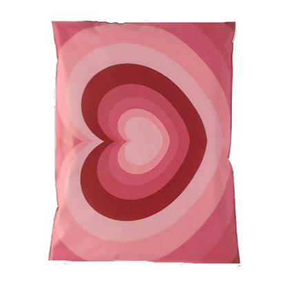 Premium Heart Poly Mailers Size 10x13 Colorful Shipping Bags - Packaging Materials for Quail Enthusiasts