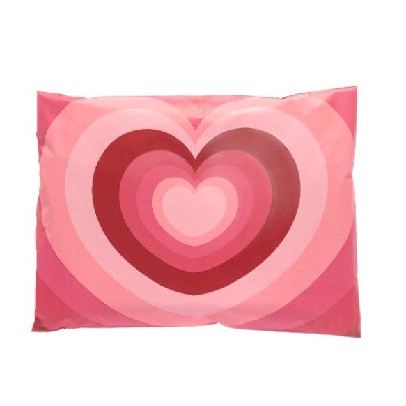 Premium Heart Poly Mailers Size 10x13 Colorful Shipping Bags - Packaging Materials for Quail Enthusiasts