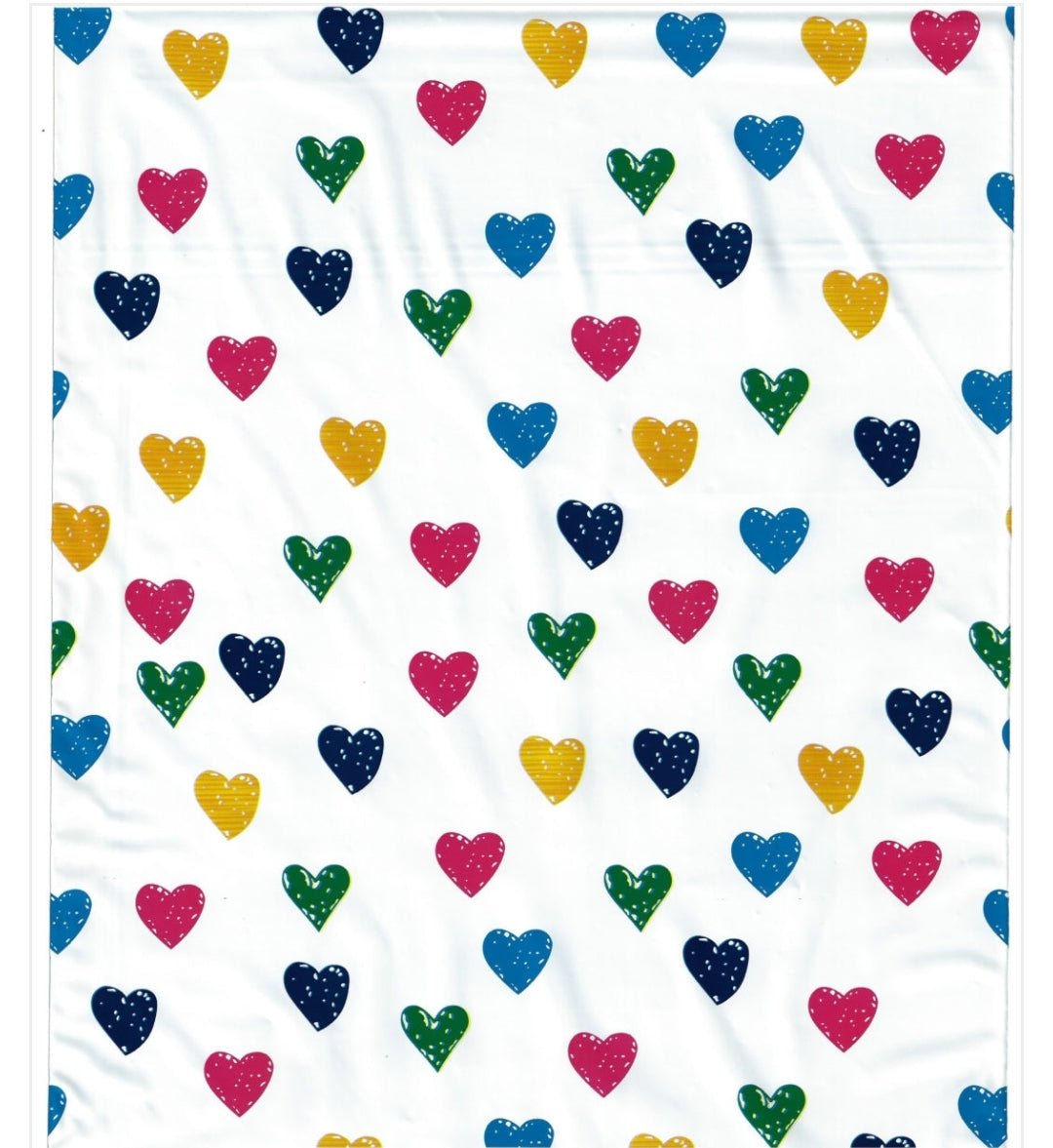 Premium Heart Rainbow Colors Poly Mailers Size 10x13 Shipping Bags - Packaging Materials for Quail Enthusiasts