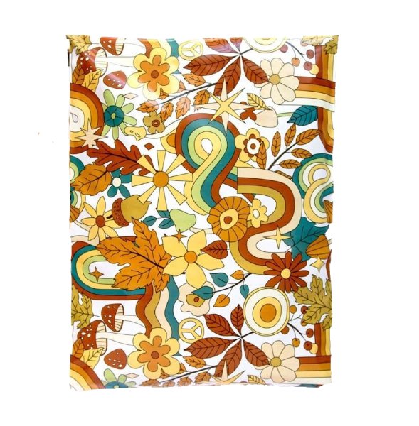 Premium Hippie Design Poly Mailers Size 10x13 Shipping Bags - Packaging Materials for Quail Enthusiasts