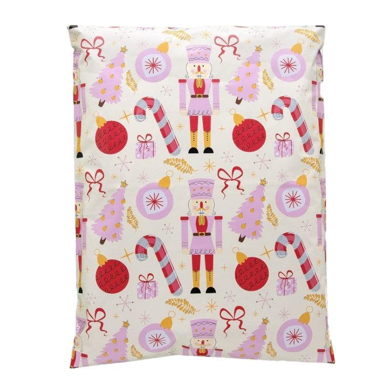 Nutcracker Poly Mailers Size 10x13 Christmas Shipping Bags
