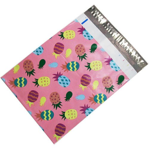 Premium Pink Pineapple Colorful Poly Mailers Size 6x9 Shipping Bags - Packaging Materials for Quail Enthusiasts