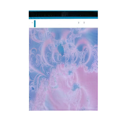 Premium Pink Purple Mist Swirl Poly Mailers Size 10x13 Colorful Shipping Bags - Packaging Materials for Quail Enthusiasts