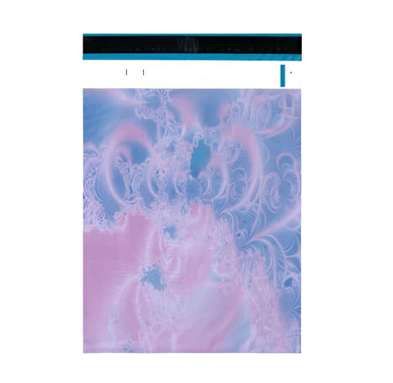 Premium Pink Purple Mist Swirl Poly Mailers Size 10x13 Colorful Shipping Bags - Packaging Materials for Quail Enthusiasts