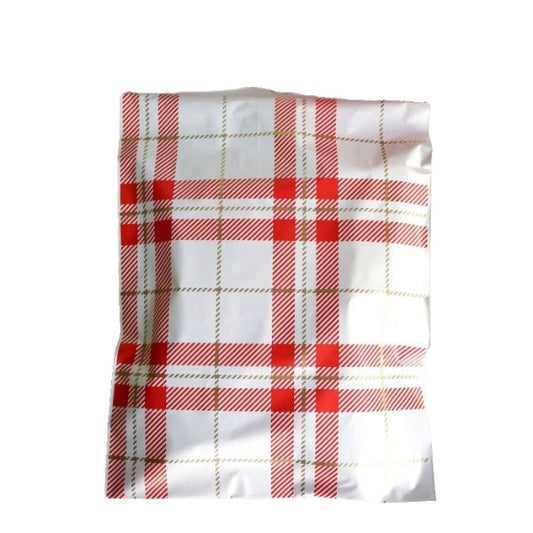 Premium Plaid Poly Mailers Size 10x13 Colorful Shipping Bags - Packaging Materials for Quail Enthusiasts