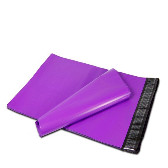 Premium Purple Poly Mailers Size 6x9 Shipping Bags - Packaging Materials for Quail Enthusiasts
