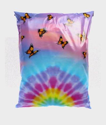 Premium Rainbow Butterfly Poly Mailers Size 19x24 Colorful Shipping Bags - Packaging Materials for Quail Enthusiasts