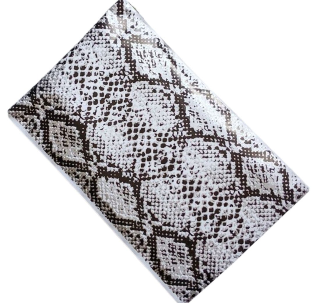 Premium Snake Skin Metallic Poly Mailers Size 6x9 Shipping Bags - Packaging Materials for Quail Enthusiasts