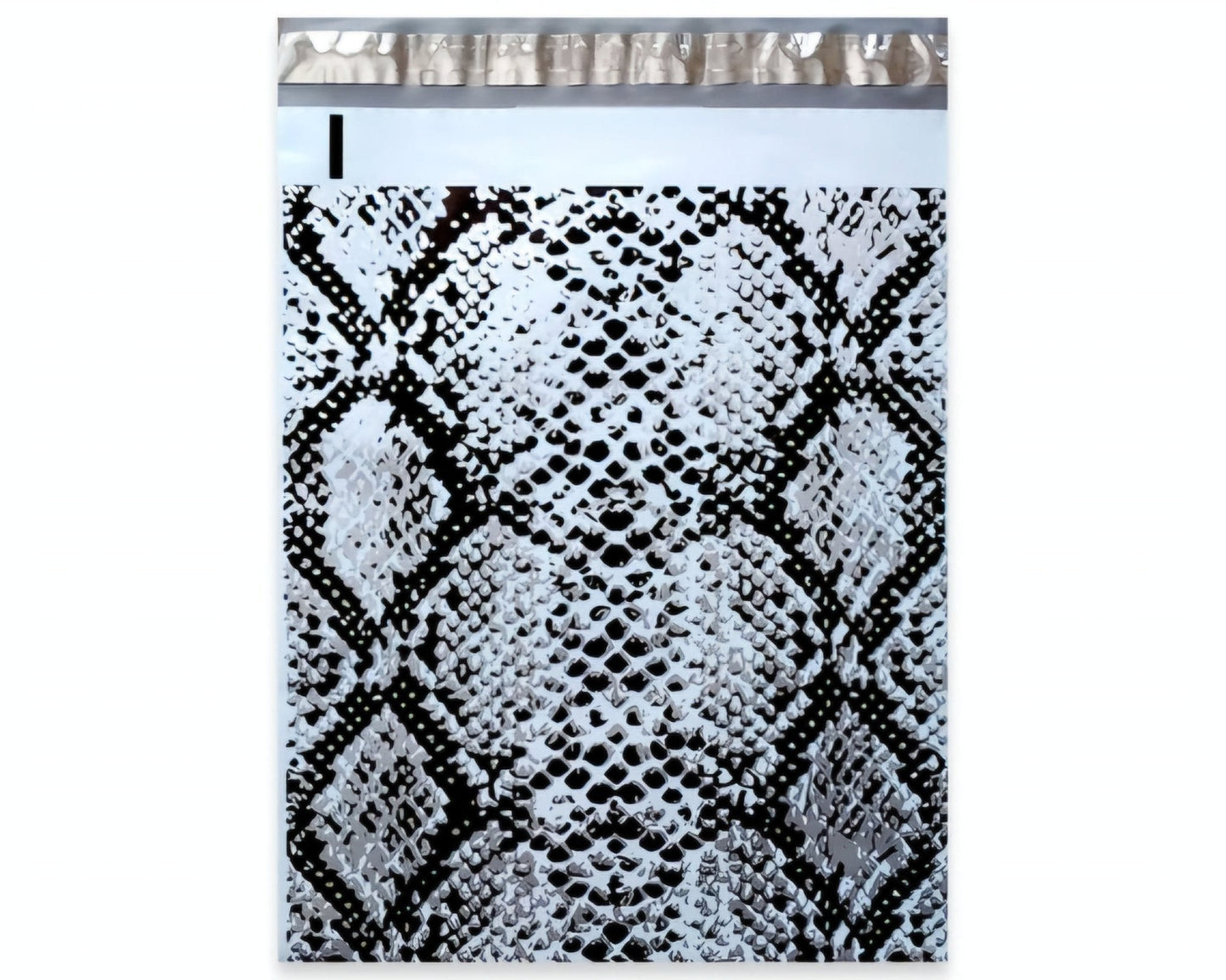 Premium Snake Skin Metallic Poly Mailers Size 6x9 Shipping Bags - Packaging Materials for Quail Enthusiasts