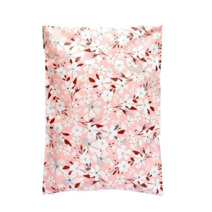 Premium Spring Pink White Flower Poly Mailers Size 7.5x10.5 Shipping Bags - Packaging Materials for Quail Enthusiasts