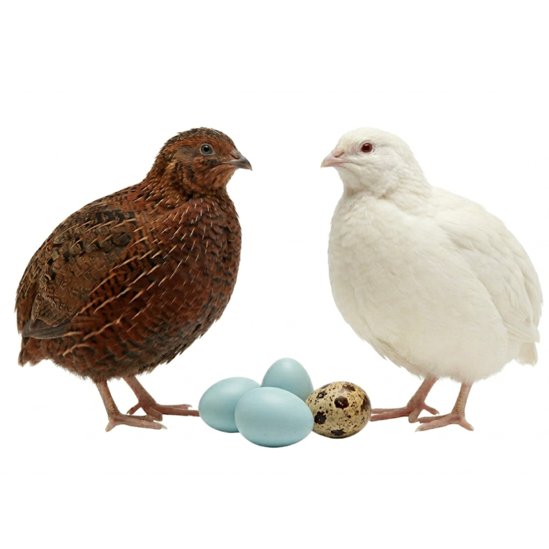 Premium Fertile Stars & Stripes Special Edition (24-Count) Red, White and Blue (True Celadon Layers) for Hatching - Fresh Coturnix Quail Eggs