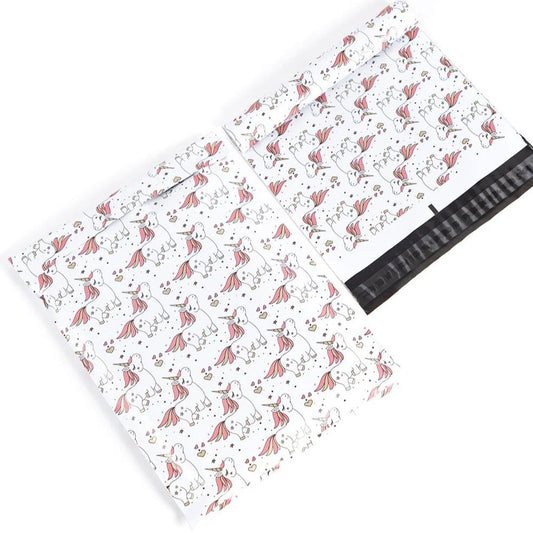 Premium Unicorn Poly Mailers Size 10x13 Shipping Bags - Packaging Materials for Quail Enthusiasts