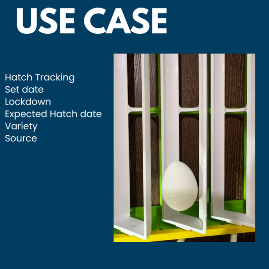 Hatch Tracking Eggs for QuailOS Tap and Track ( 4 Count ) - Subscription needed to operate